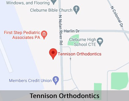 Map image for Invisalign vs. Traditional Braces in Cleburne, TX
